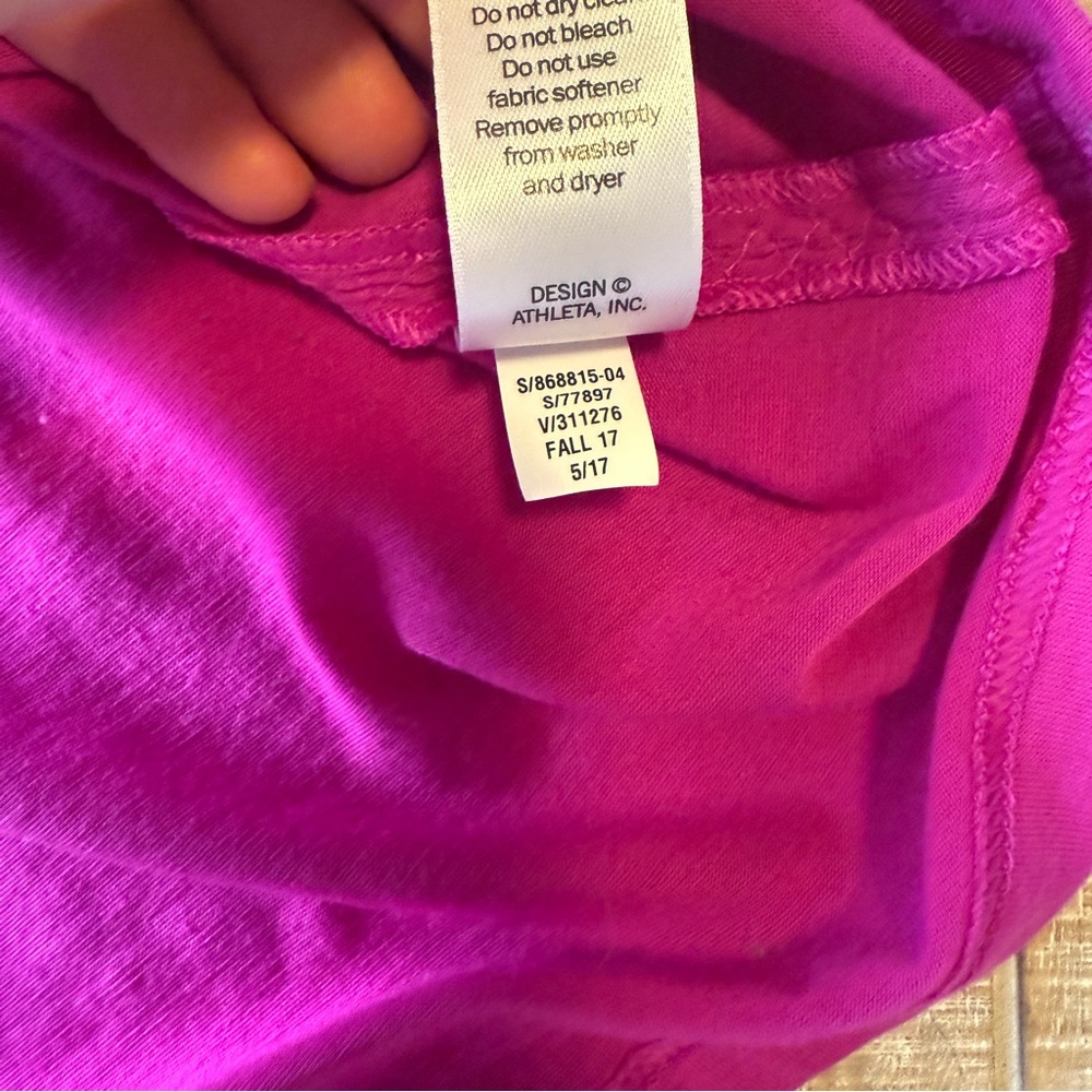 Athleta Fuchsia Racerback Workout Tank - Picture 6 of 6